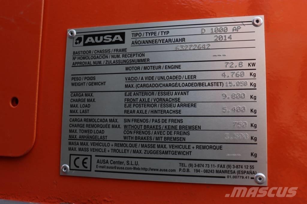 Ausa D 1000 AP Wozidła kolebkowe