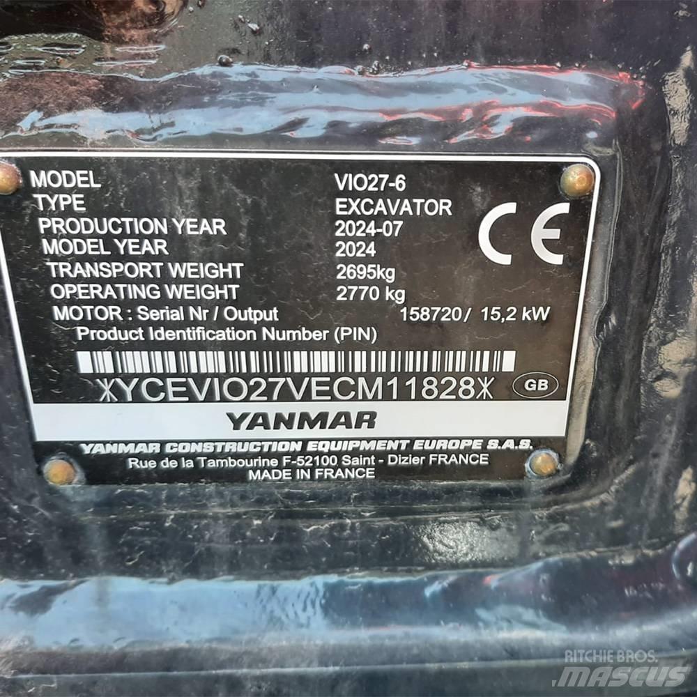 Yanmar Vio 27 Minikoparki