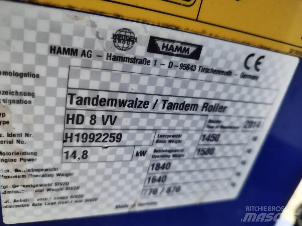Hamm HD 8 VV Walce dwubębnowe