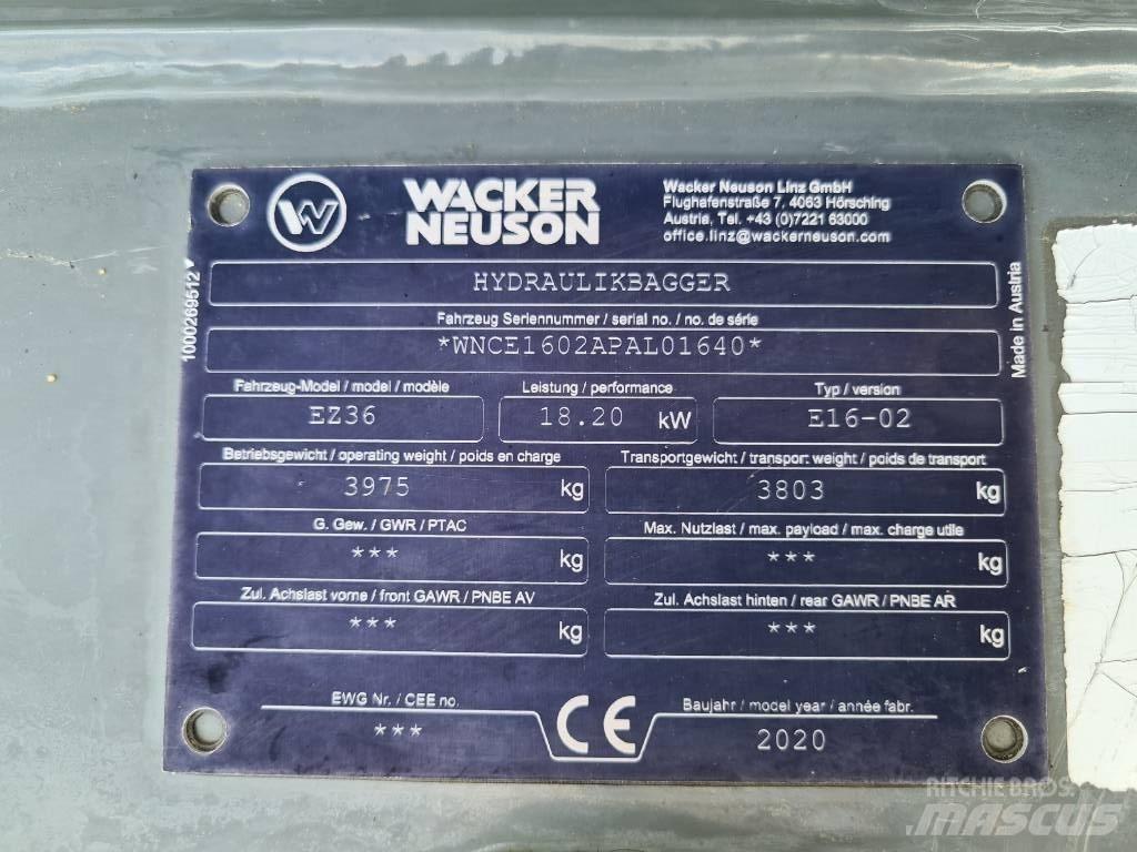 Wacker Neuson EZ36 Koparki gąsienicowe
