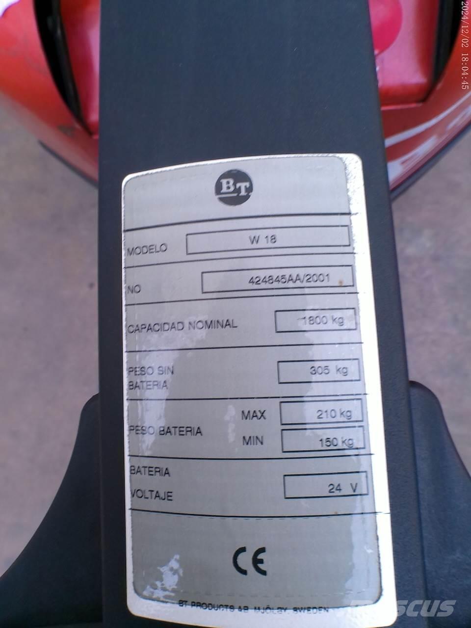 BT W 18 Wózki widłowe unoszące