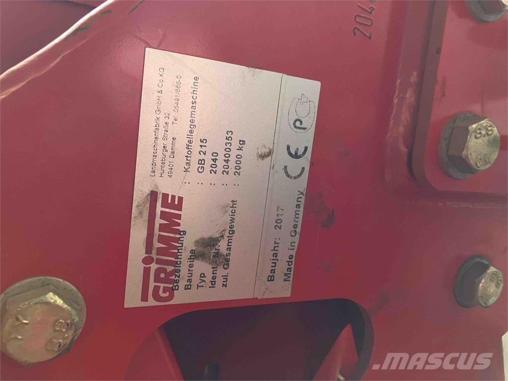 Grimme GB 215 Sadzarki do ziemniaków