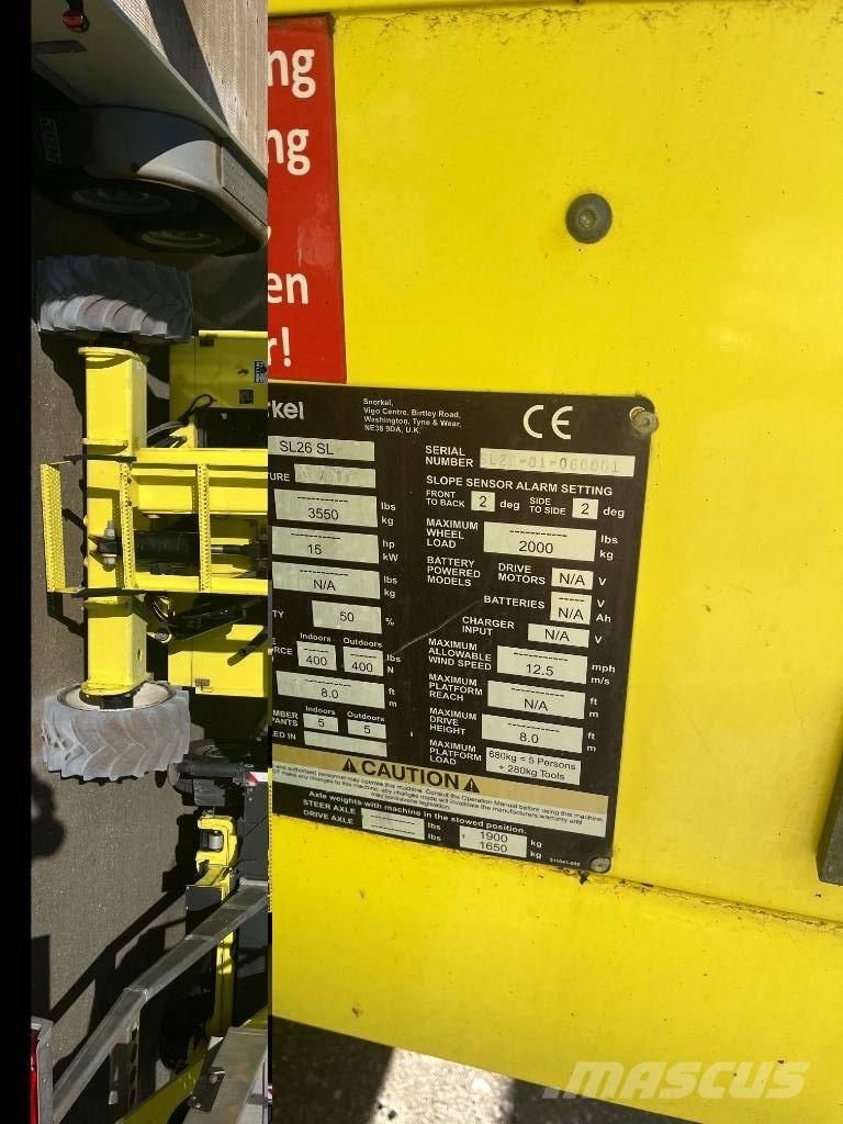 Snorkel SL 26 SL Podnośniki nożycowe