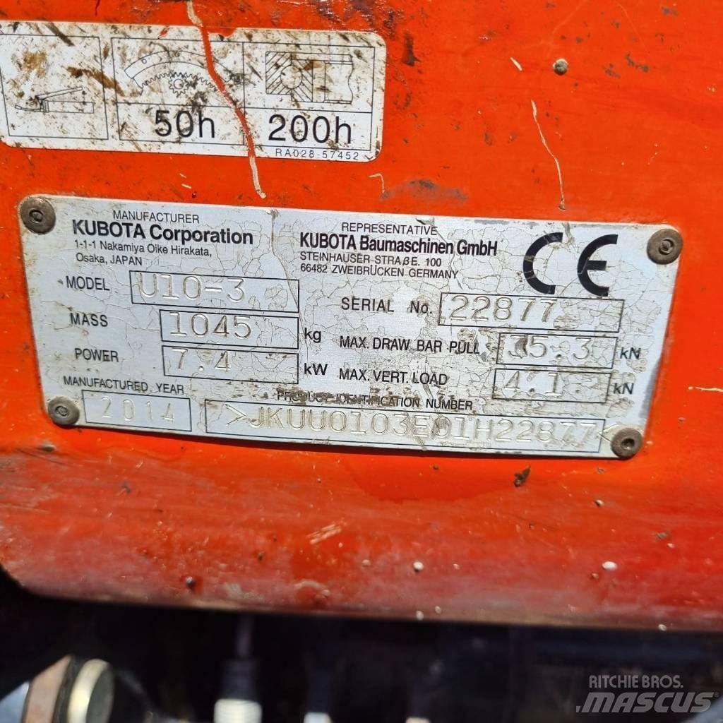 Kubota U 10-3a Minikoparki