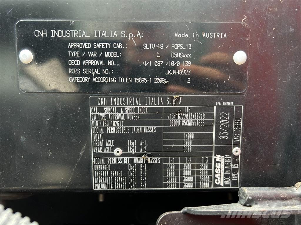 CASE Puma 185 CVX Ciągniki rolnicze