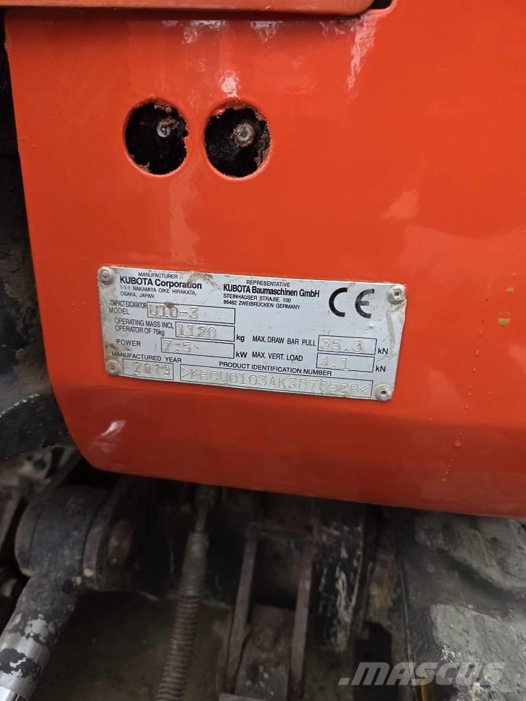 Kubota U 10-3 Minikoparki