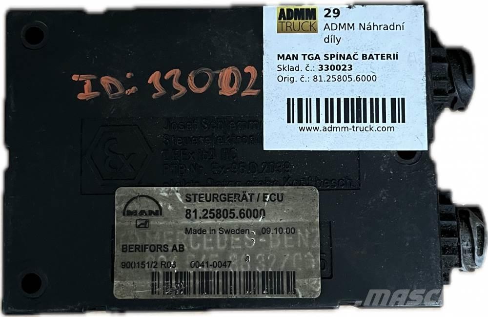 MAN TGA SPÍNAČ BATERIÍ Transport - Inne