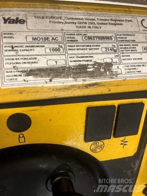 Yale MO 10 E Wózki kompletacyjne wysoko unoszące