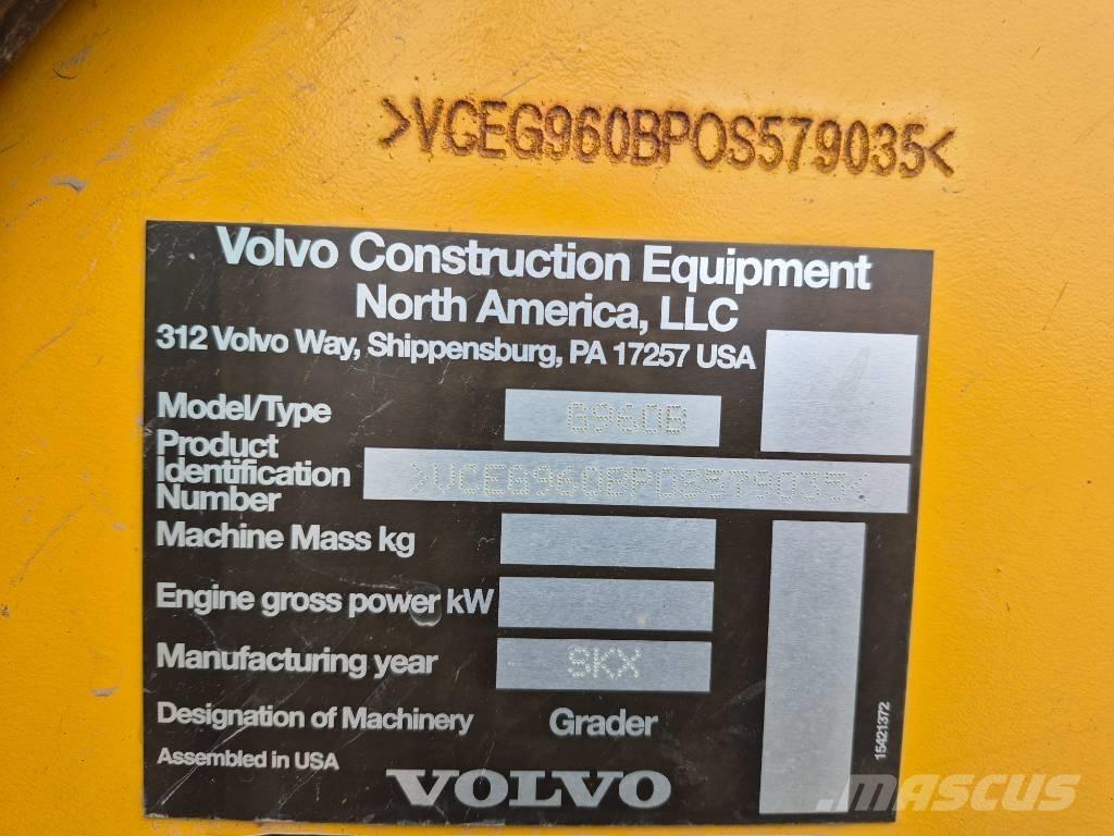 Volvo G 960B Równiarki
