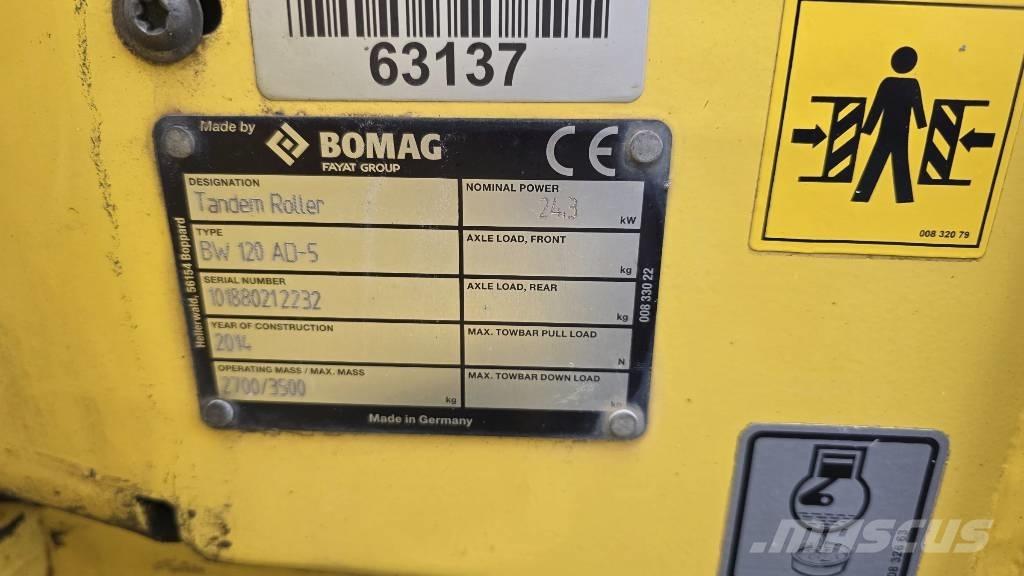 Bomag BW120-5 Walce dwubębnowe