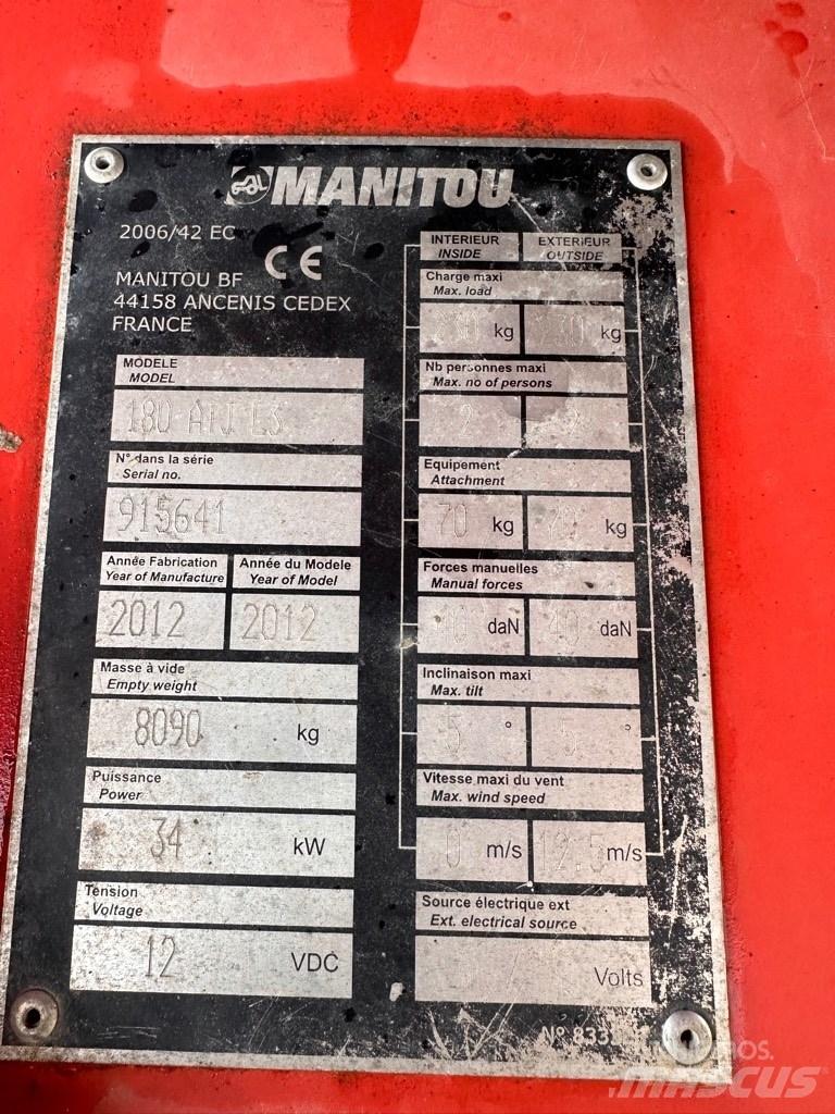 Manitou ATJ180 Podnośniki przegubowe