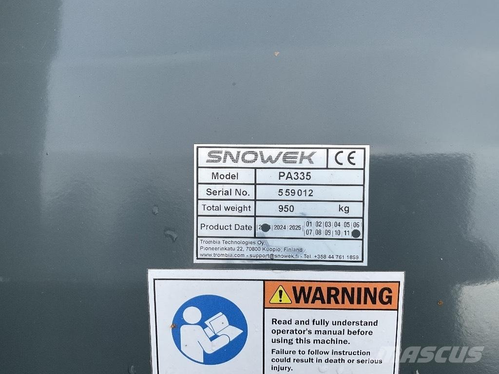 Snowek PA335 Lemiesze i pługi śnieżne