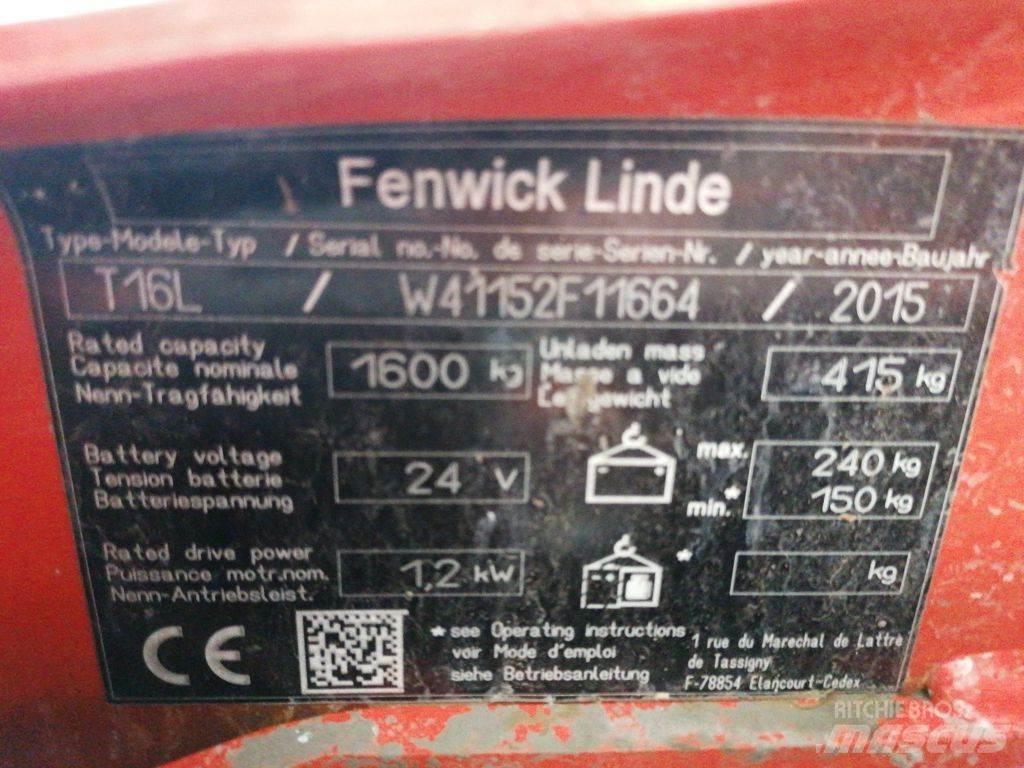 Linde T16L Wózki paletowe ręczne