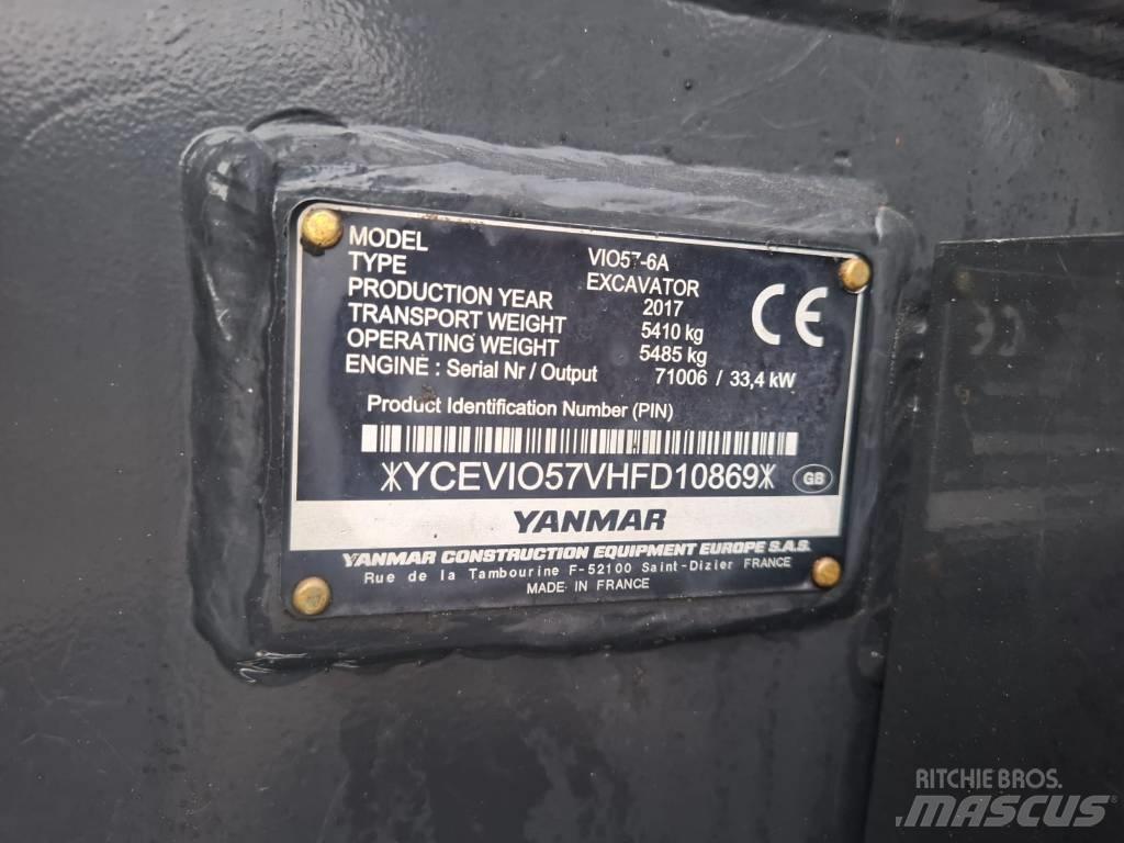 Yanmar Vio 57-6A Minikoparki