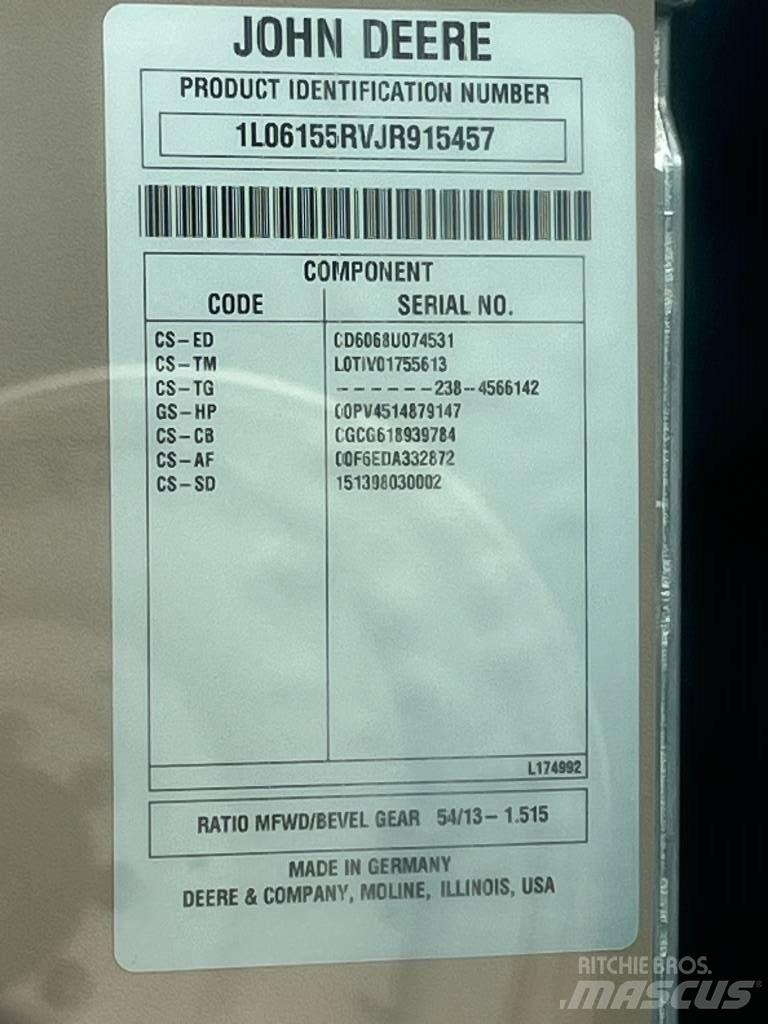 John Deere 6155R Ciągniki rolnicze