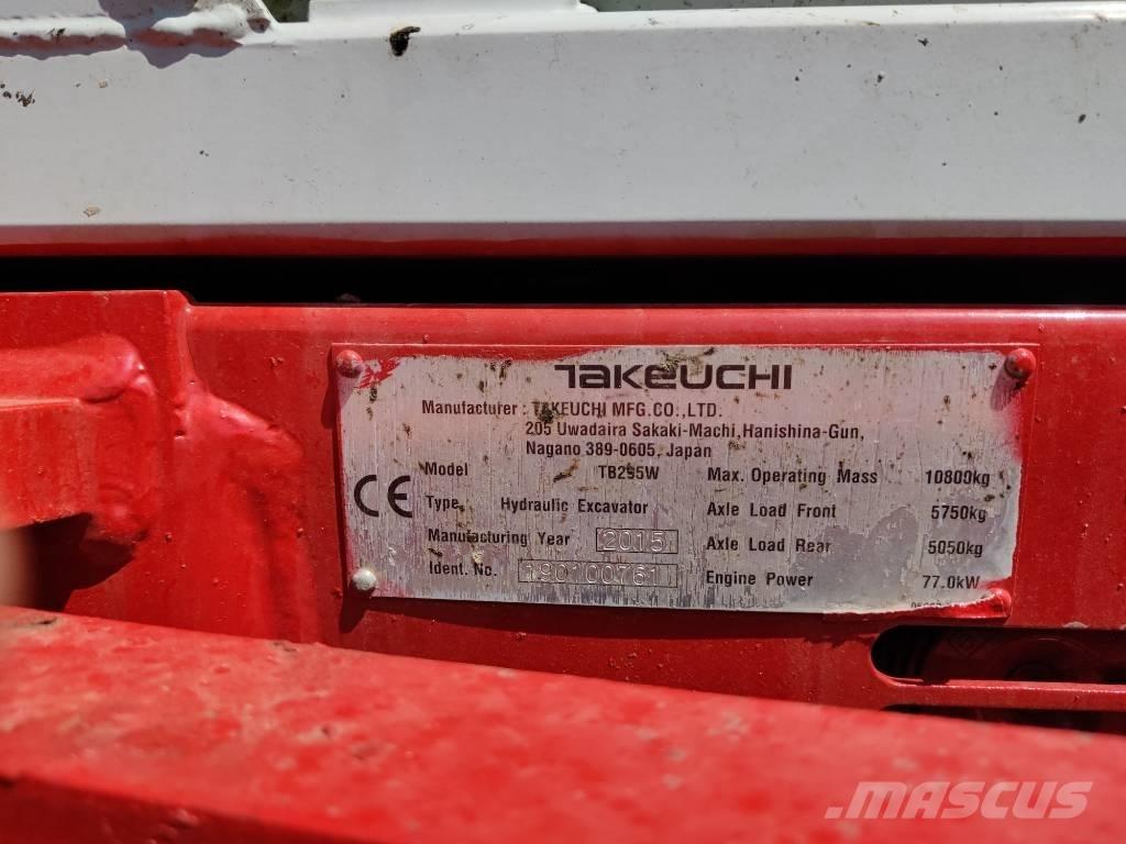 Takeuchi TB 295 W Koparki kołowe