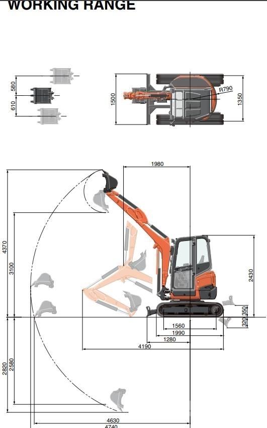 Kubota U 27-4 Minikoparki