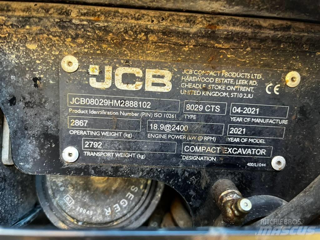 JCB 8029 CTS Minikoparki