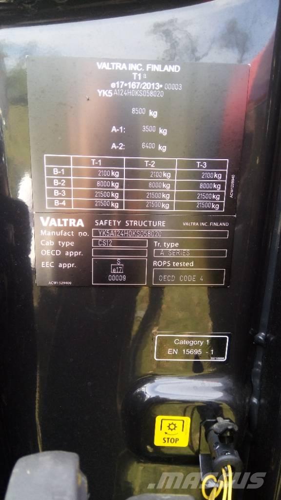 Valtra A 124 Ciągniki rolnicze