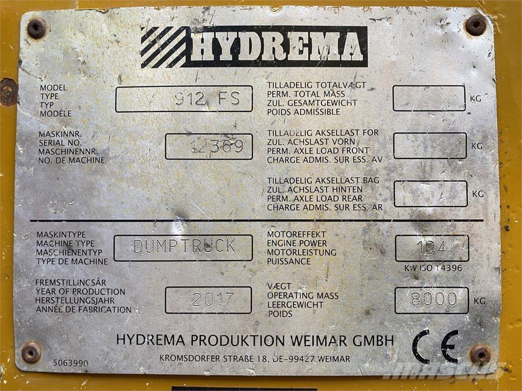 Hydrema 912FS Wozidła kolebkowe