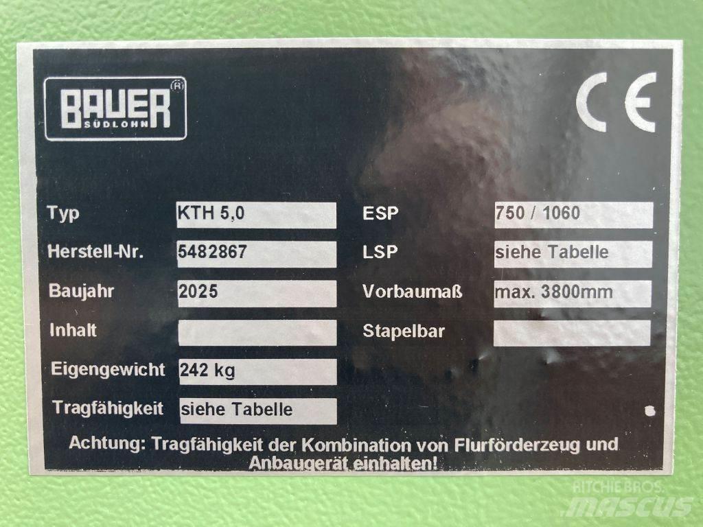 Bauer KTH 5,0 Magazynowanie - Inne