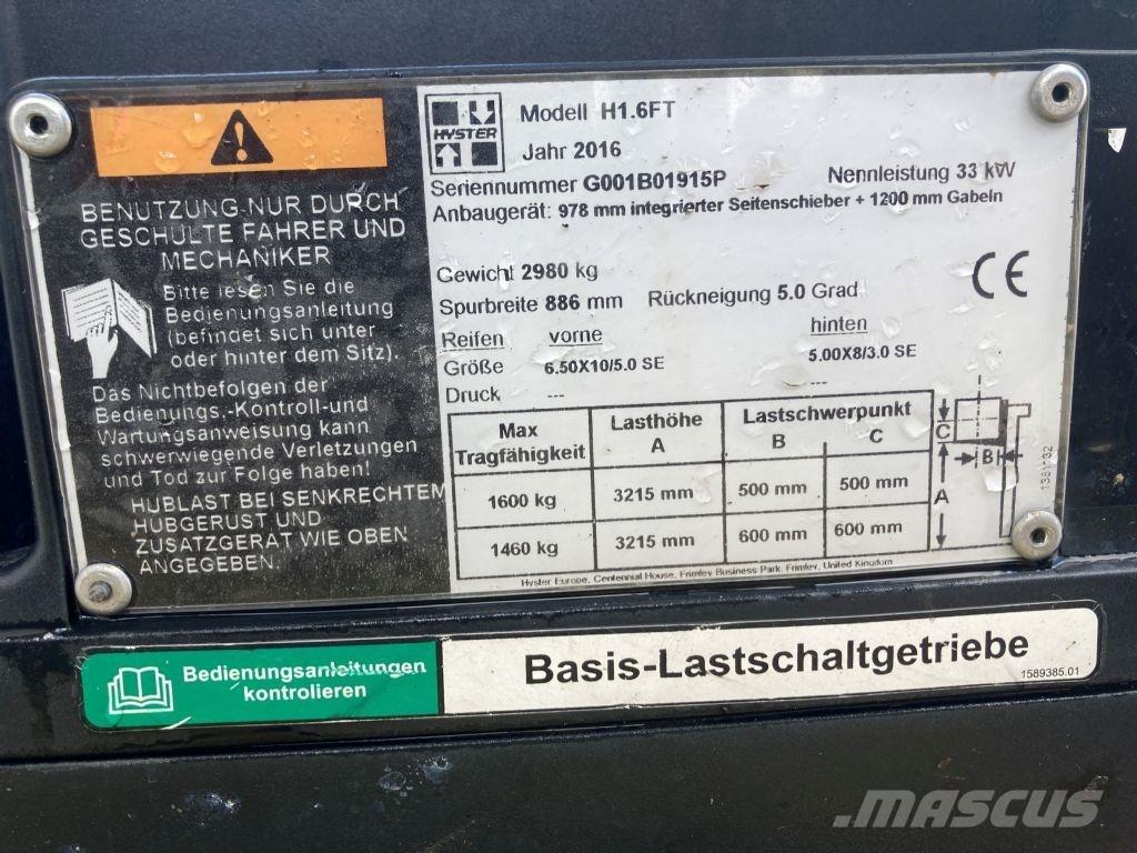 Hyster H 1.6 FT Wózki LPG