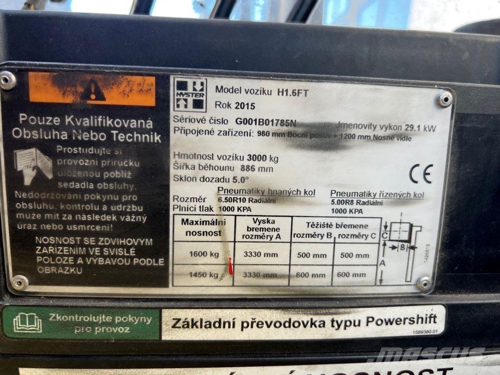Hyster H 1.6 FT Wózki Diesla