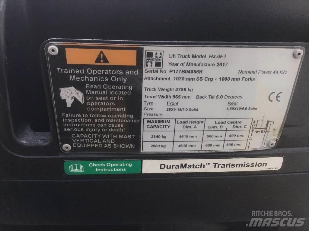 Hyster H 3.0 FT Wózki LPG