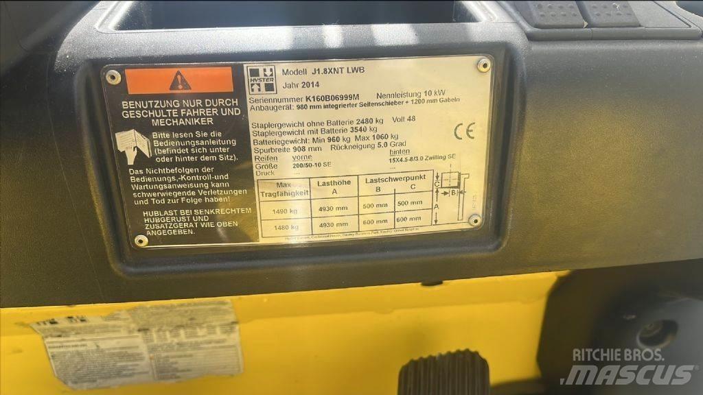 Hyster J 1.8 XNT Wózki elektryczne