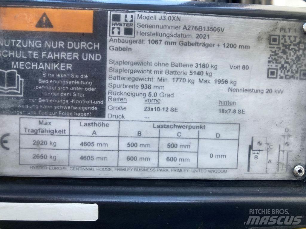 Hyster J 3.0 XN Wózki elektryczne