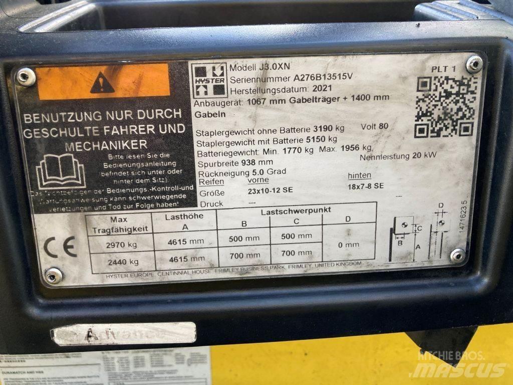Hyster J 3.0 XN Wózki elektryczne