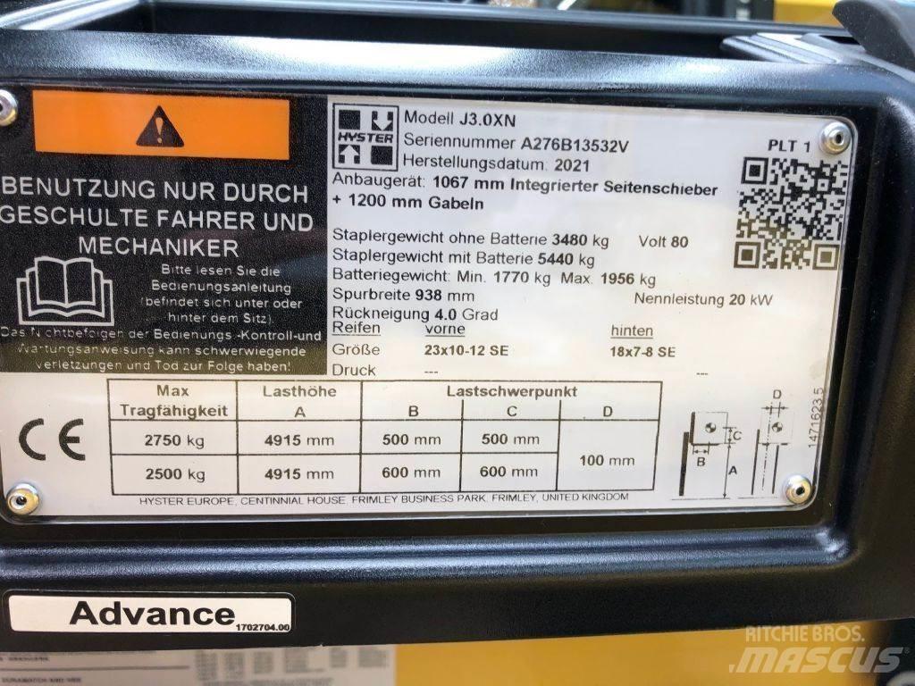 Hyster J 3.0 XN Wózki elektryczne