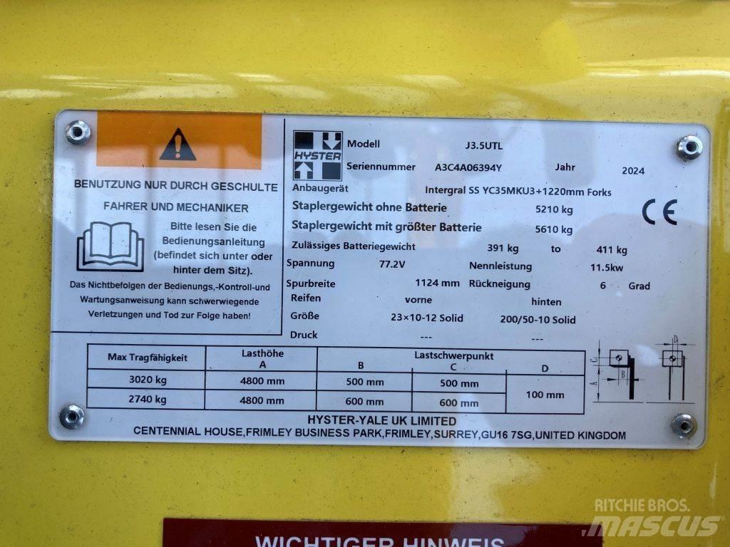 Hyster J 3.5 UTL Wózki elektryczne