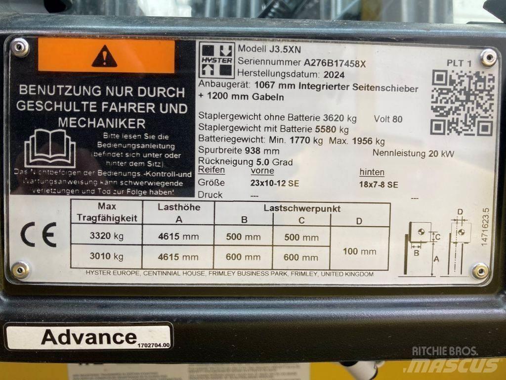 Hyster J 3.5 XN Wózki elektryczne