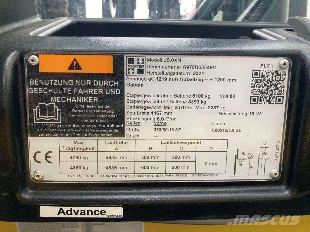 Hyster J 5.0 XN Wózki elektryczne