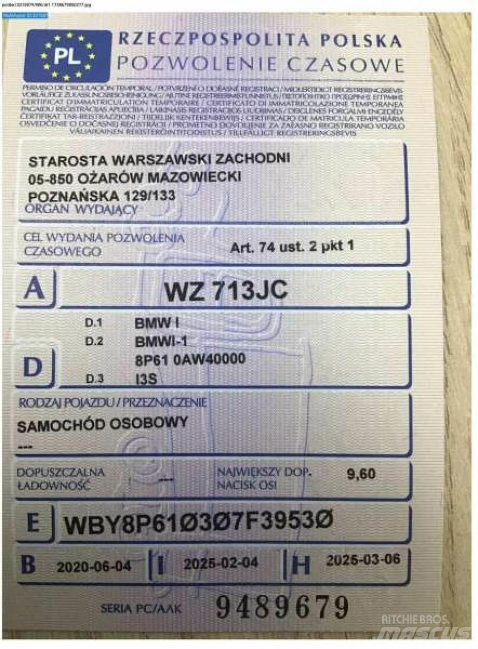 BMW i3 Samochody osobowe