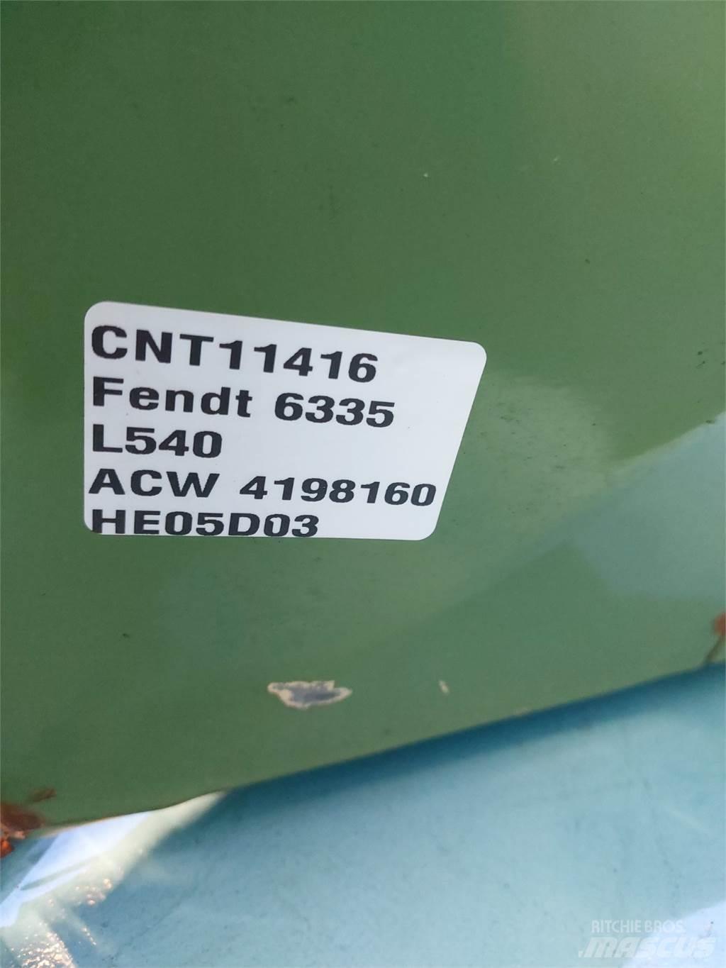 Fendt L540 Akcesoria do kombajnów zbożowych