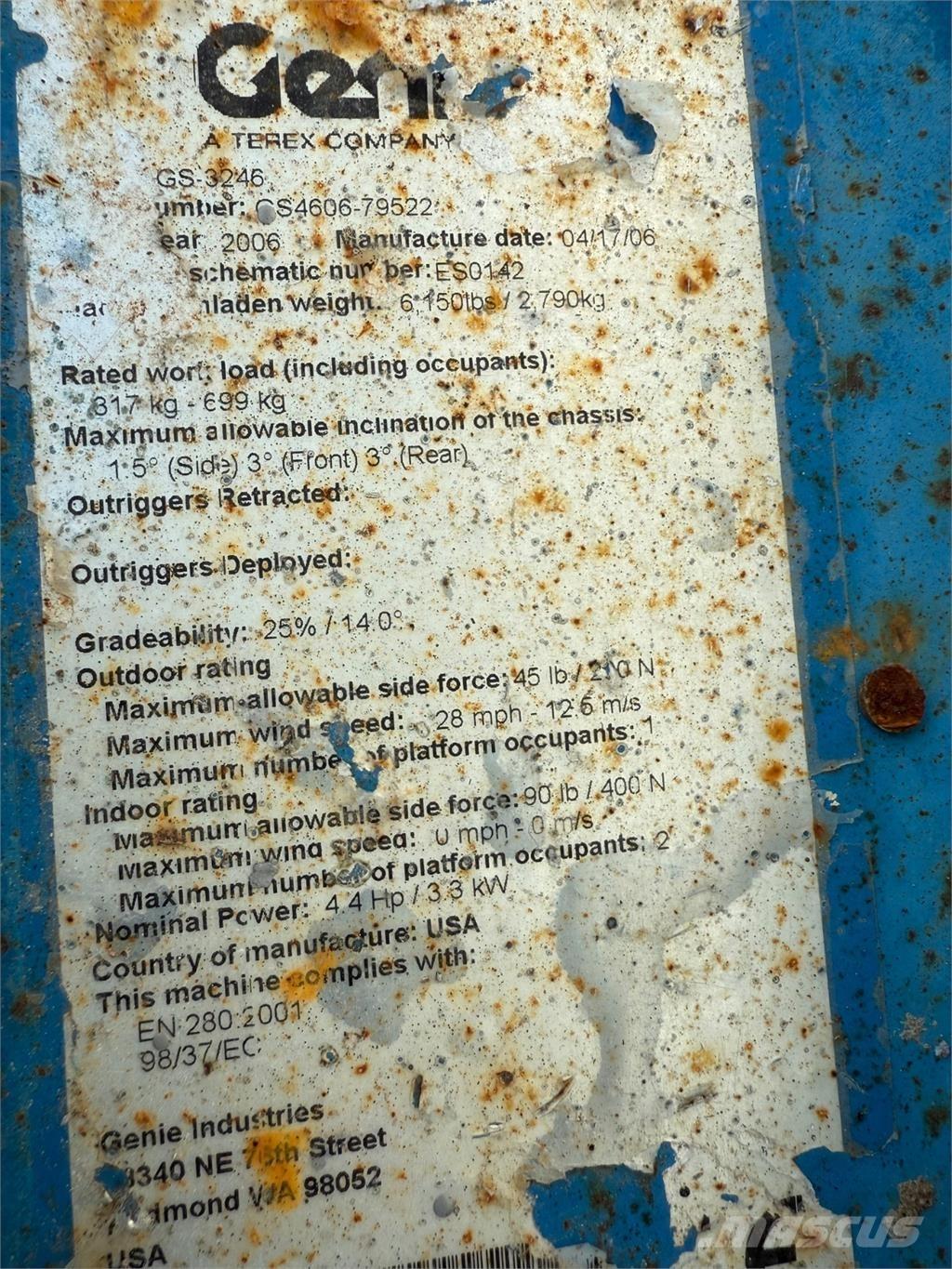 Genie GS3246 Podnośniki nożycowe