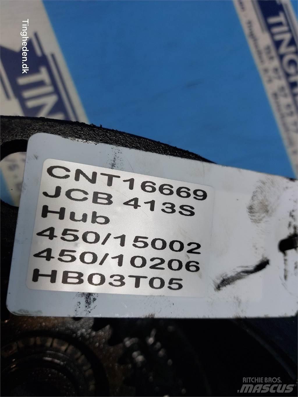 JCB 413S Mosty, wały i osie