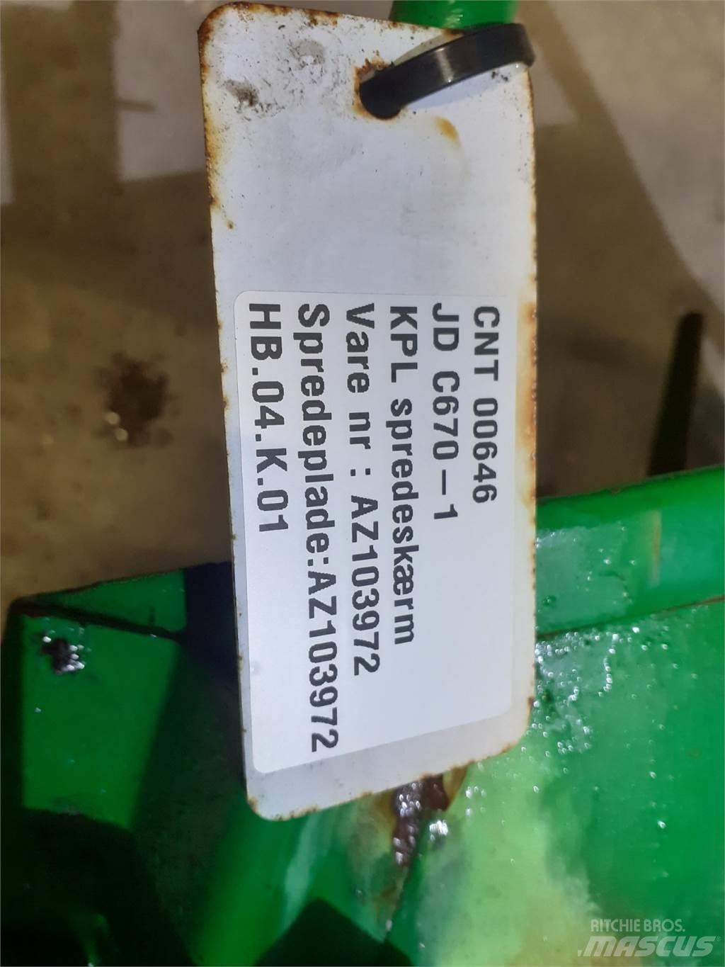 John Deere C670 Akcesoria do kombajnów zbożowych