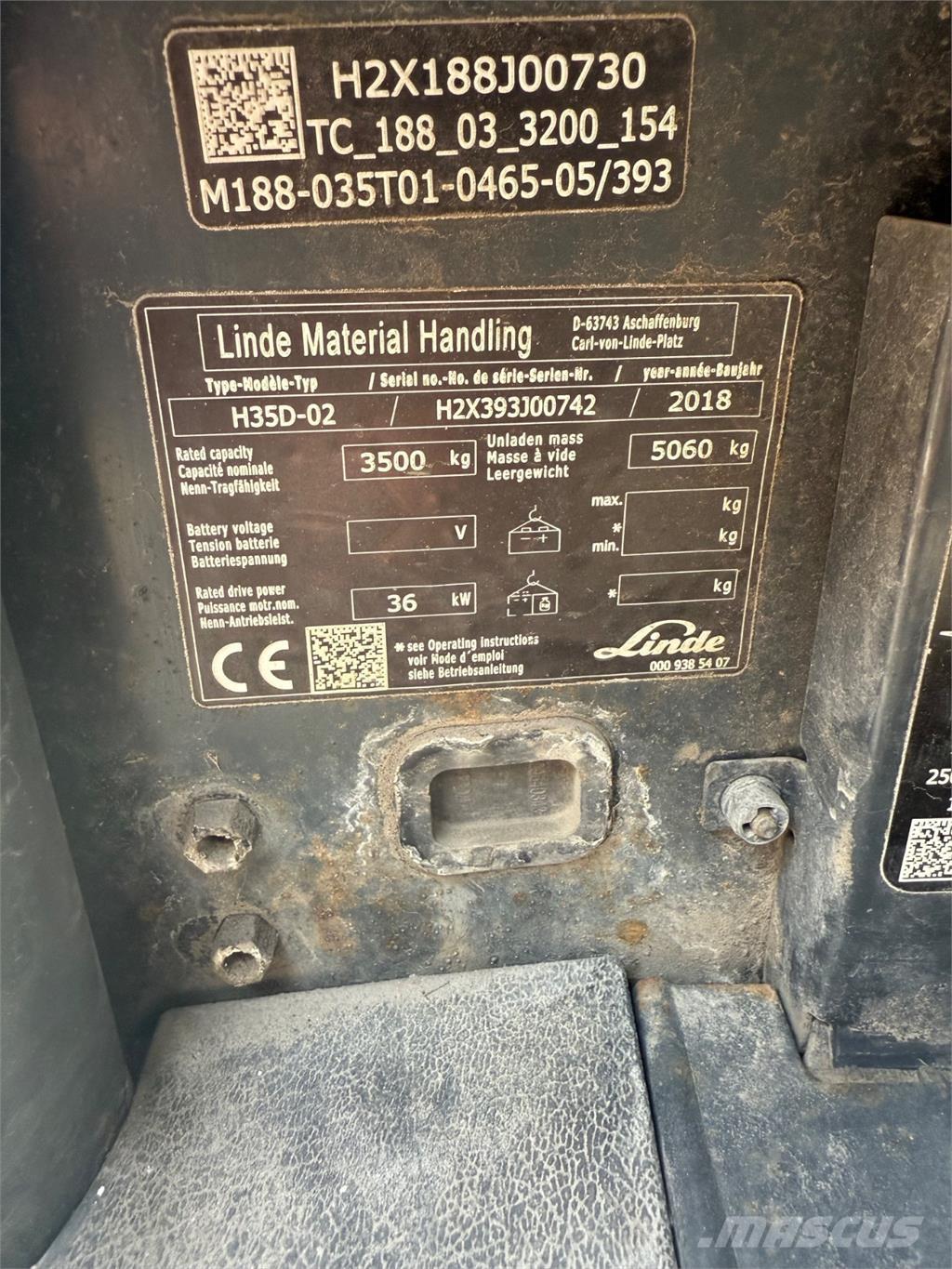 Linde H35D Wózki Diesla