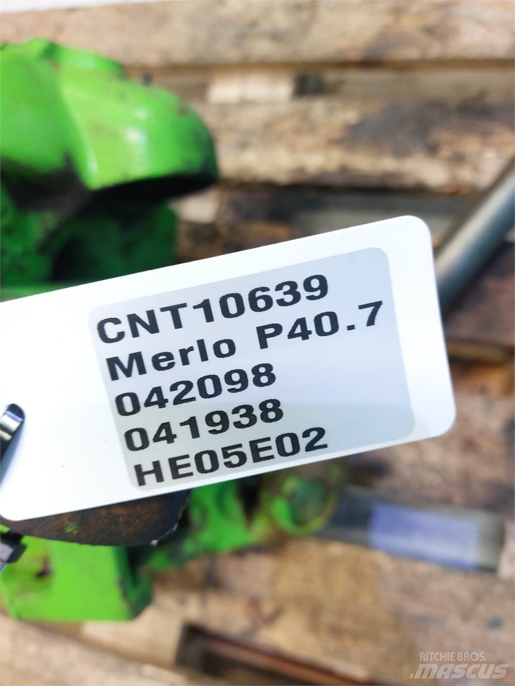 Merlo P40.7 Mosty, wały i osie