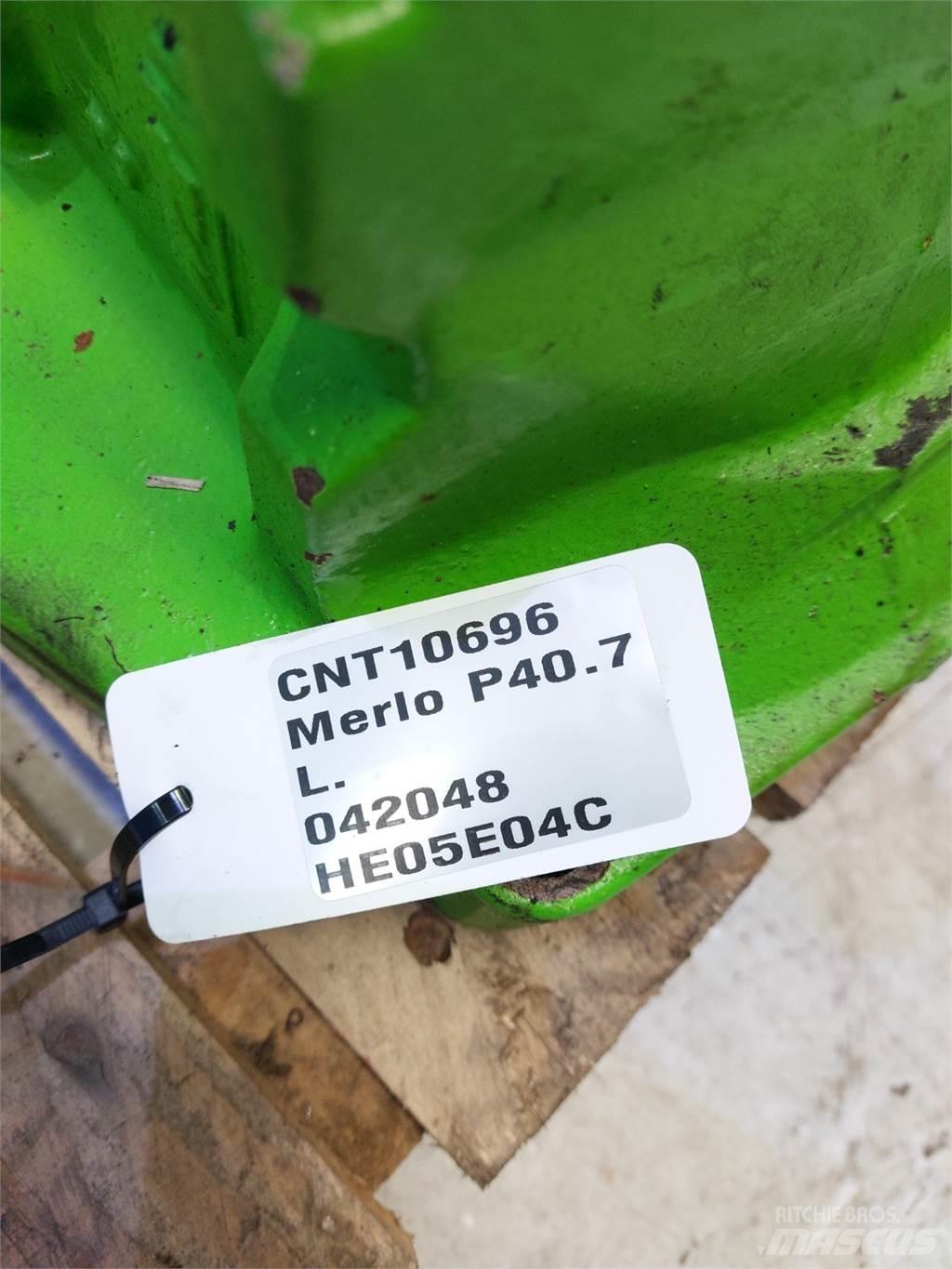 Merlo P40.7 Mosty, wały i osie