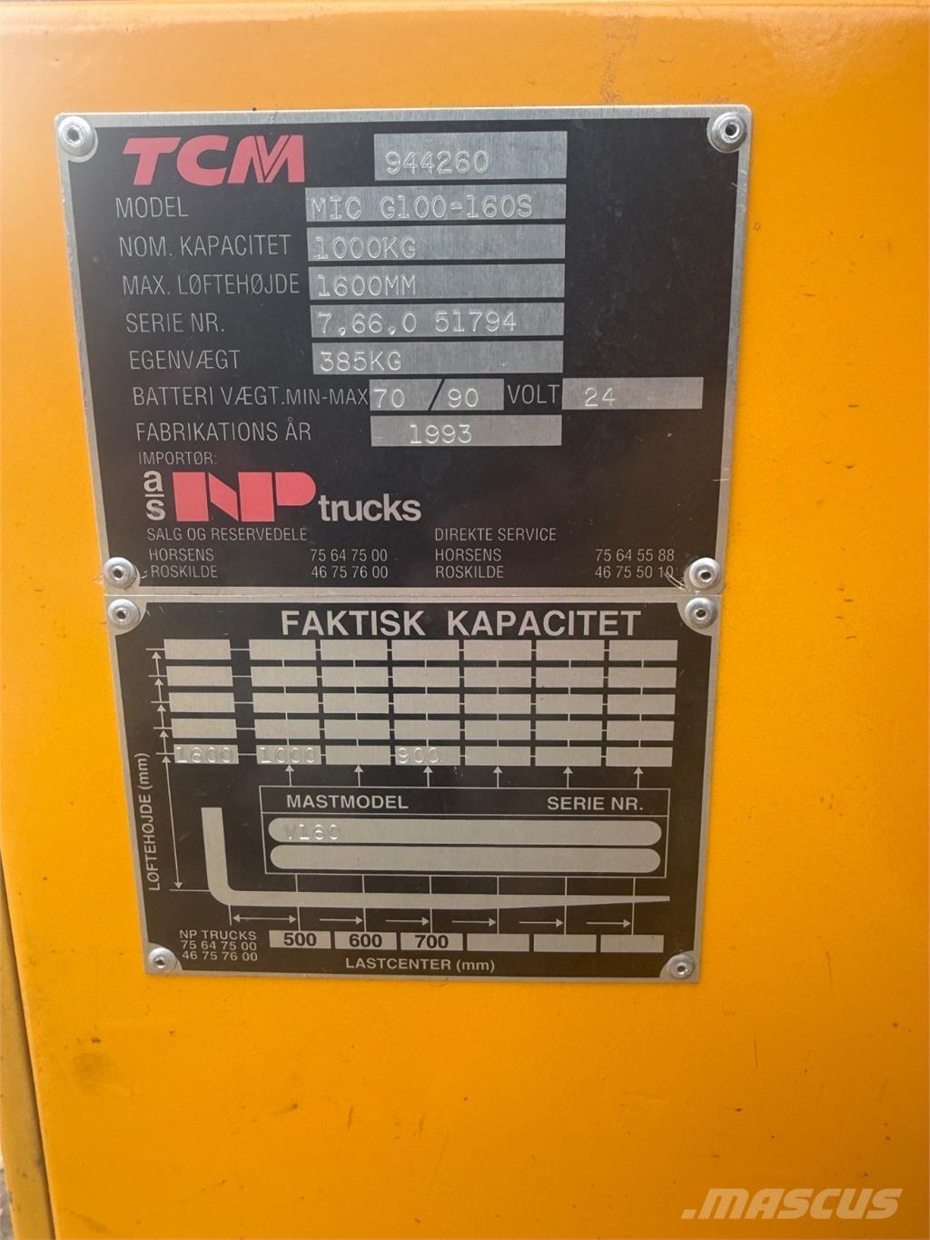 MIC 1000kg Wózki paletowe ręczne.