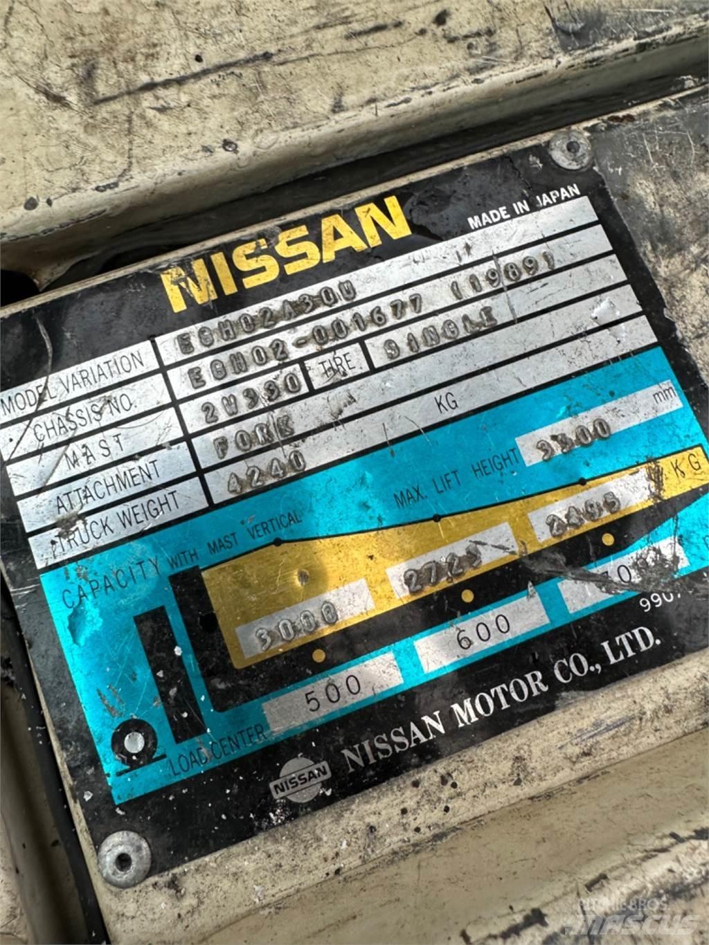 Nissan FD30 Wózki Diesla