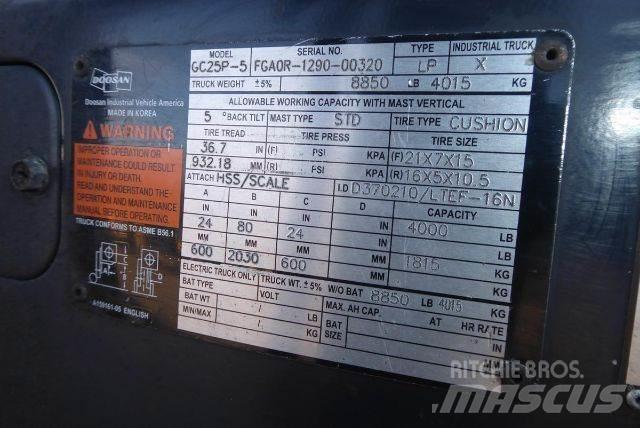 Doosan GC25P-5 Wózki widłowe inne