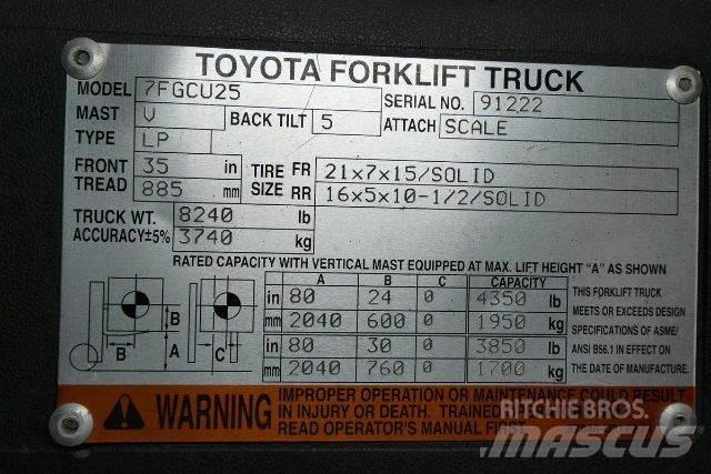 Toyota 7FGCU25 Wózki widłowe inne
