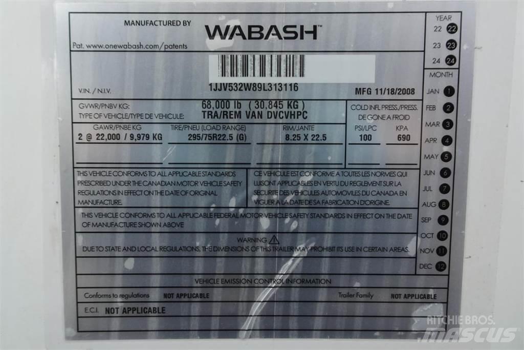 Wabash DVCVHPC Przyczepy ze skrzynią zamkniętą