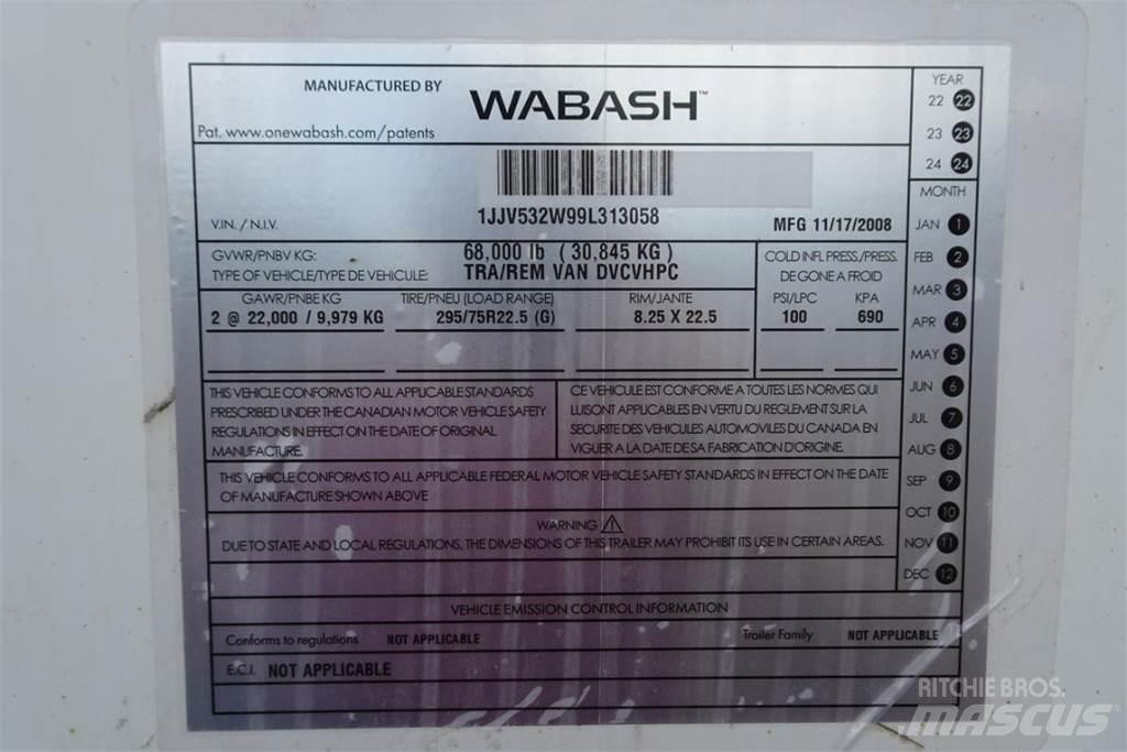 Wabash DVCVHPC Przyczepy ze skrzynią zamkniętą