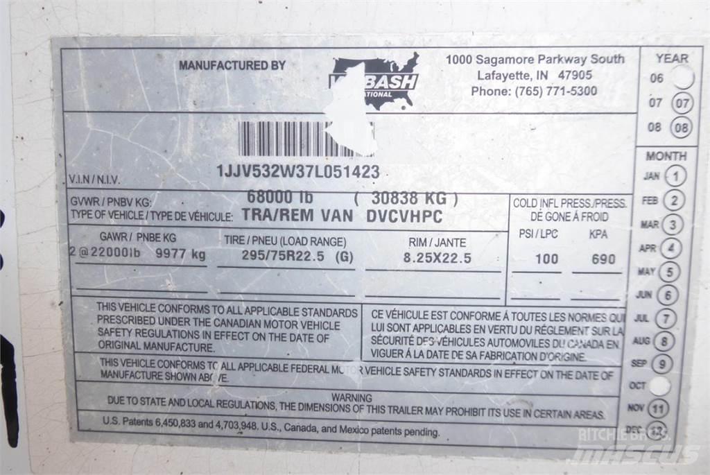 Wabash DVCVHPC Przyczepy ze skrzynią zamkniętą